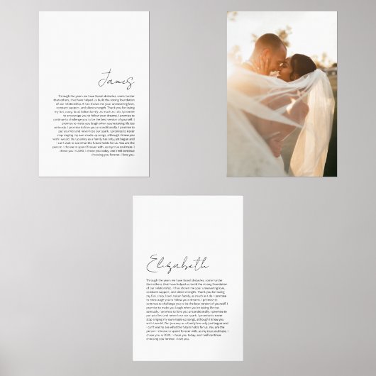 彼と彼女の結婚誓いのポートレート (正面)