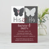 彼と彼女の蝶バチェラー+etteパーティー 招待状 (スタンド正面)