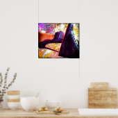 彼と彼女の赤い下のヒールとスニーカー ポスター (キッチン)