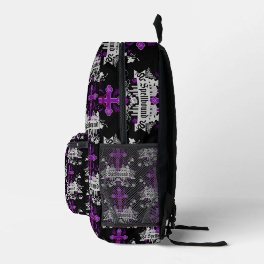 彼と彼女へのゴシック様式の贈り物 プリントバックパック (右)