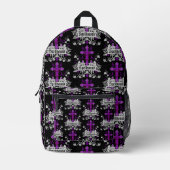 彼と彼女へのゴシック様式の贈り物 プリントバックパック (正面)
