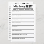 彼と彼女を知っ最高のている記念日のパーティーゲーム (正面/裏面)