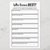 彼と彼女を知っ最高のている記念日のパーティーゲーム (正面)