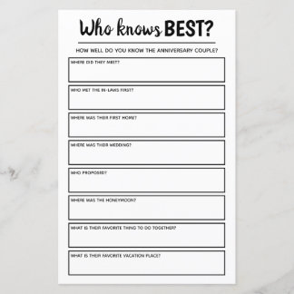 彼と彼女を知っ最高のている記念日のパーティーゲーム