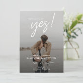 彼と彼女頼はYes写真の婚約パーティと言った 招待状 (スタンド正面)