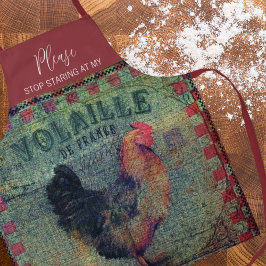 彼におもしろい対する卑劣なオンドリのユーモア エプロン