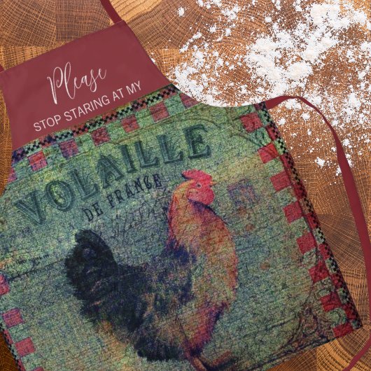 彼におもしろい対する卑劣なオンドリのユーモア エプロン