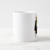 彼にとっておもしろいコーヒー職場のユーモアがたまらない ジャンボコーヒーマグカップ (正面)