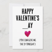 彼にとっておもしろい失礼でバレンタインデーのカード シーズンカード (正面)