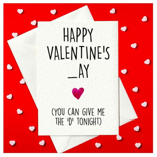 彼にとっておもしろい失礼でバレンタインデーのカード シーズンカード