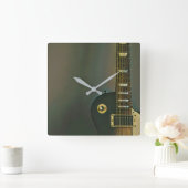 彼にとってギターギフト スクエア壁時計 (ホーム)