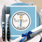 彼にとってブルードクター医師の医学卒業 スタンダードランチョンナプキン