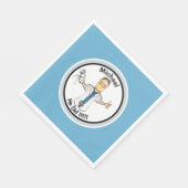 彼にとってブルードクター医師の医学卒業 スタンダードランチョンナプキン (角)