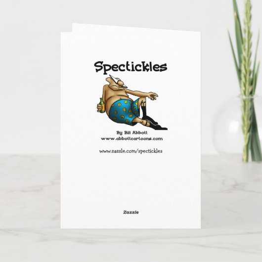 彼にとって周年記念ユーモアあいさつカード カード (裏面)