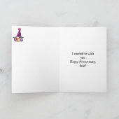 彼にとって周年記念ユーモアあいさつカード カード (内部)