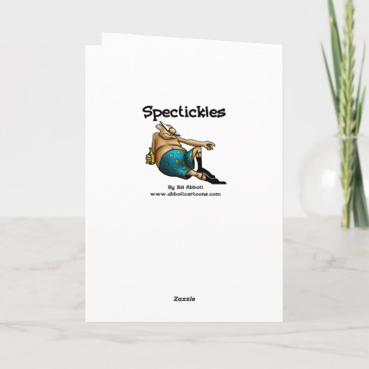 彼にとって周年記念ユーモアあいさつカード カード (裏面)