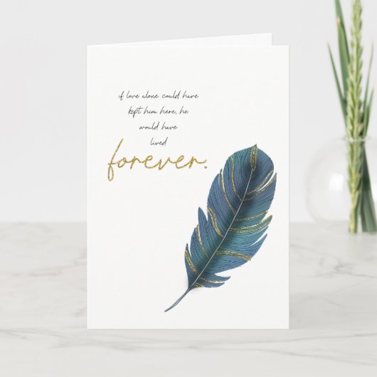 彼にとって悔やみや弔慰損失は愛のみ カード (正面)