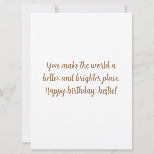 彼にとって素晴らし私の素晴らしい友人をハッピーバースデー カード (裏面)