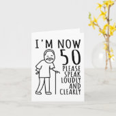 彼にとって50番目の誕生日_男性_今50歳のIm カード (黄色い花)