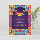 彼にとって、面白くて活気のある卒業パーティー 招待状 (スタンド正面)