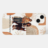 "彼にはふわふわ、彼女にはかっこいい。" Case-Mate iPhoneケース (裏面 (横))