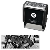 彼にオートバイの贈り物をする セルフインキングスタンプ (インサイチュ)