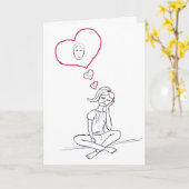 彼にカードを恋しく思います カード (黄色い花)