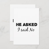 彼にプロポーズされたけど断った (正面/裏面)