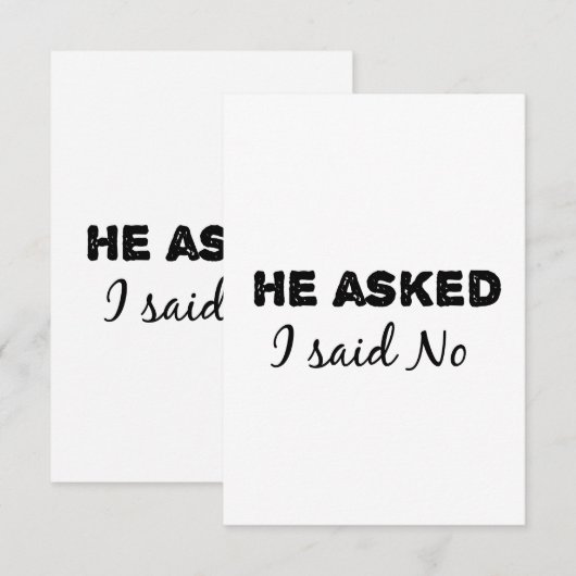 彼にプロポーズされたけど断った (正面/裏面)