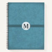 彼にモノグラムの対する贈り動揺して物男らし ノートブック (正面)