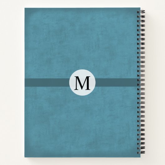 彼にモノグラムの対する贈り動揺して物男らし ノートブック (裏面)