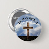 彼に上がった険しい十字の空があります 缶バッジ (正面&裏面)