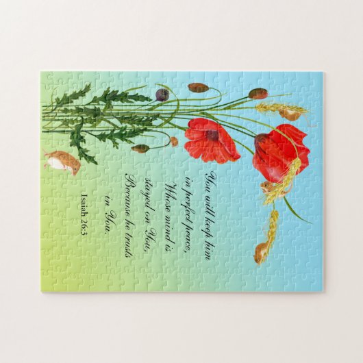 彼に保は完全に平和な聖句を授ける ジグソーパズル (横)