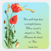 彼に保は完全に平和な聖句を授ける スクエアシール (正面)