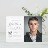 彼に対する聖なるモダン確シンプル認 招待状 (スタンド正面)