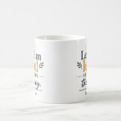 彼に導いてもらおう、彼が道を知っている コーヒーマグカップ (中央)