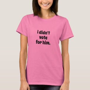 彼に投票しなかった No Kings Anti-Trump Tシャツ