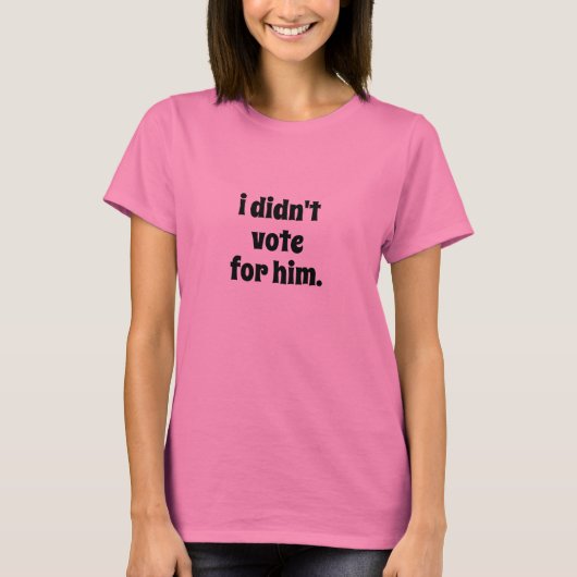 彼に投票しなかった No Kings Anti-Trump Tシャツ (正面)