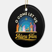 彼に来出生の聖降誕祭 セラミックオーナメント (左)