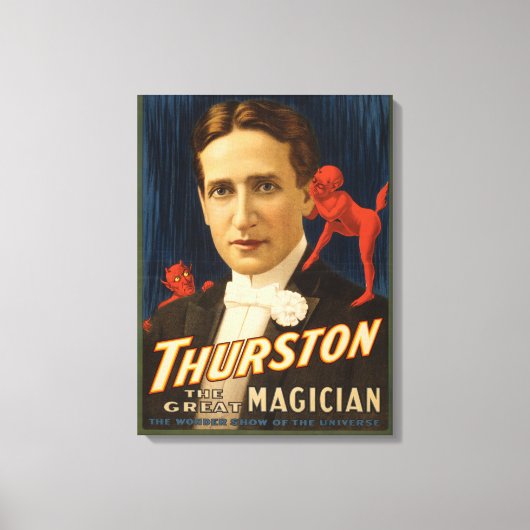 彼に秘密を伝える悪魔サーストン魔法 キャンバスプリント (正面)