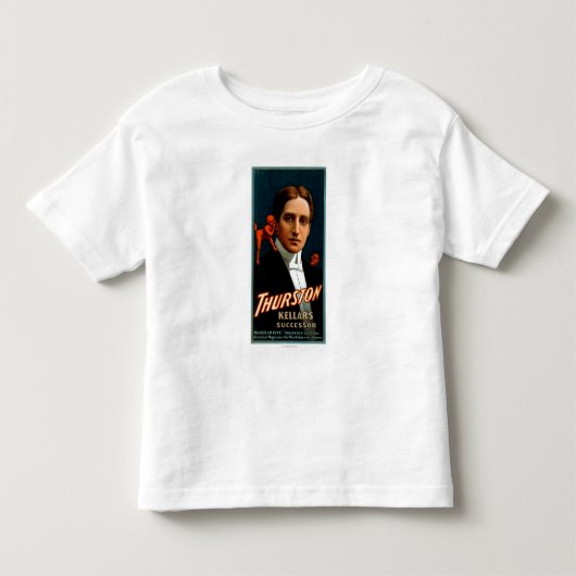 彼に秘密を伝える悪魔サーストン魔法 トドラーTシャツ (正面)