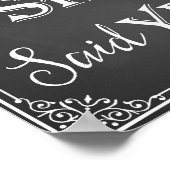 彼に聞かれた彼女は「イエス」と言った 婚約写真小道具サイン ポスター (角)