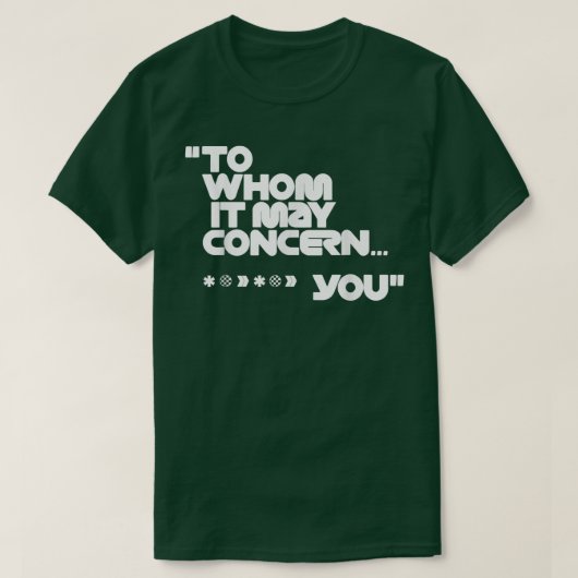 彼に関わるかもおもしろいしれない Tシャツ (デザイン正面)