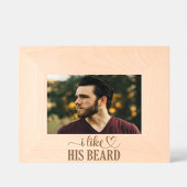 彼のあごひげが好きだ レーザー彫刻フレーム