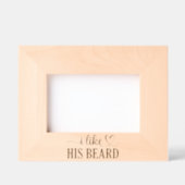彼のあごひげが好きだ レーザー彫刻フレーム (正面)