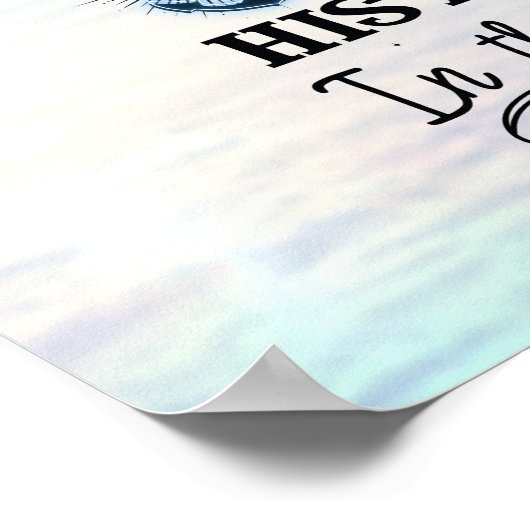 彼のいかりは青い海を持つ ポスター (角)