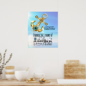 彼のいかりは青い海を持つ ポスター (キッチン)