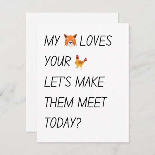 彼のいけなためのバレンタインデー シーズンカード (正面/裏面)