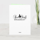 彼のおもしろいための帽子とネクタイFlamingoのカード カード (裏面)