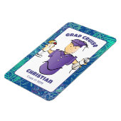 彼のおもしろいクルーズドアのための卒業漫画 マグネット (左側)